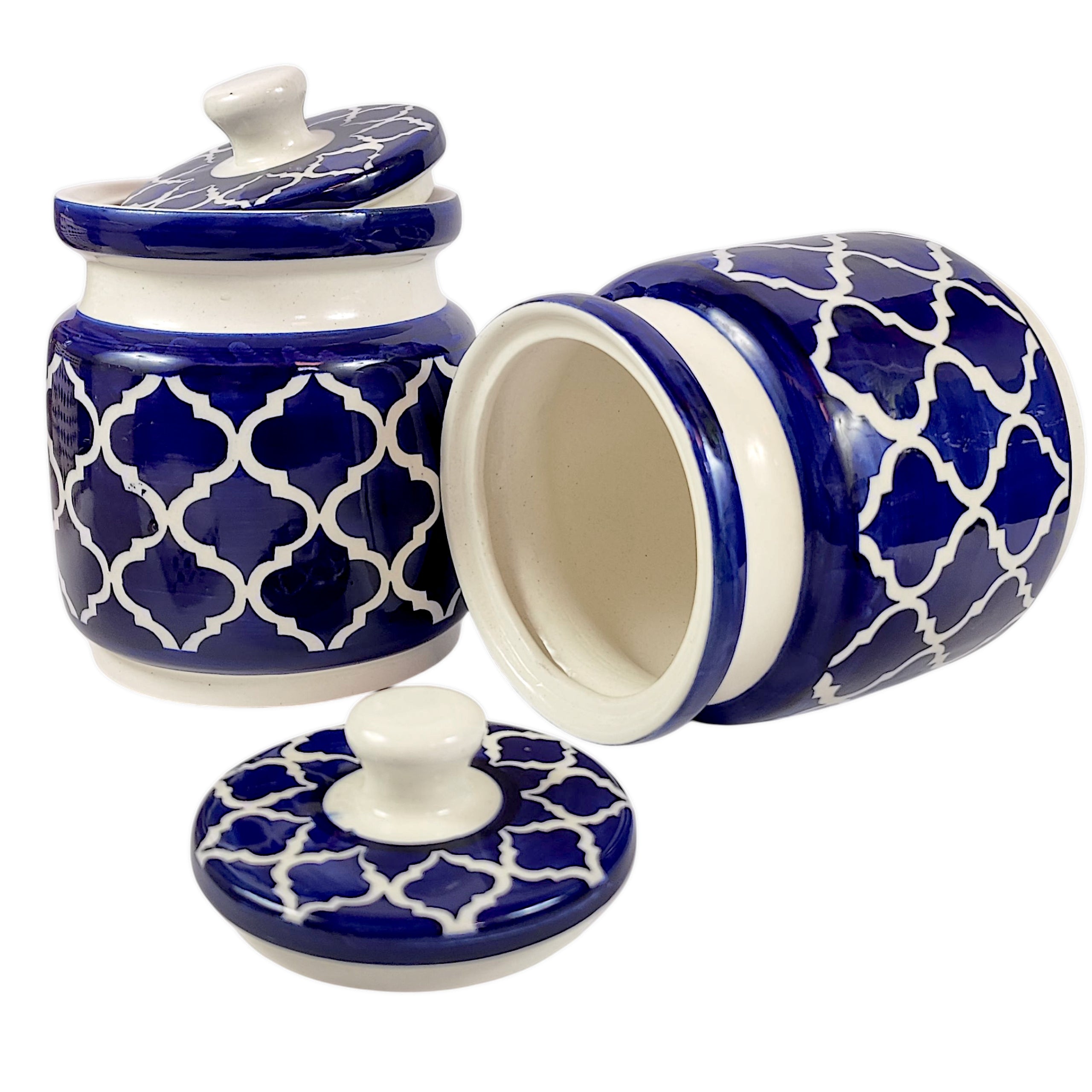 Ceramic Achar Jar set with Lid
