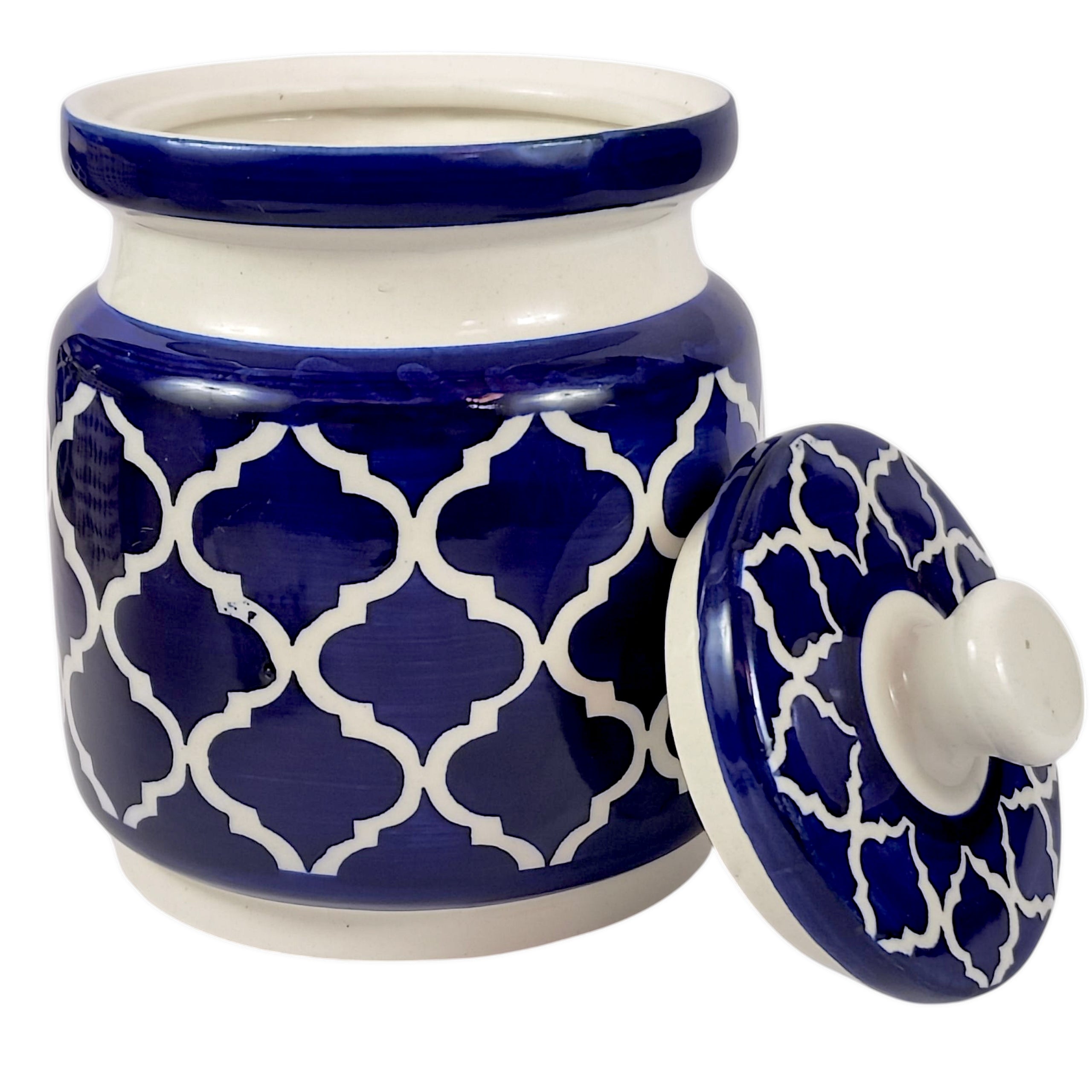 Ceramic Achar Jar with Lid
