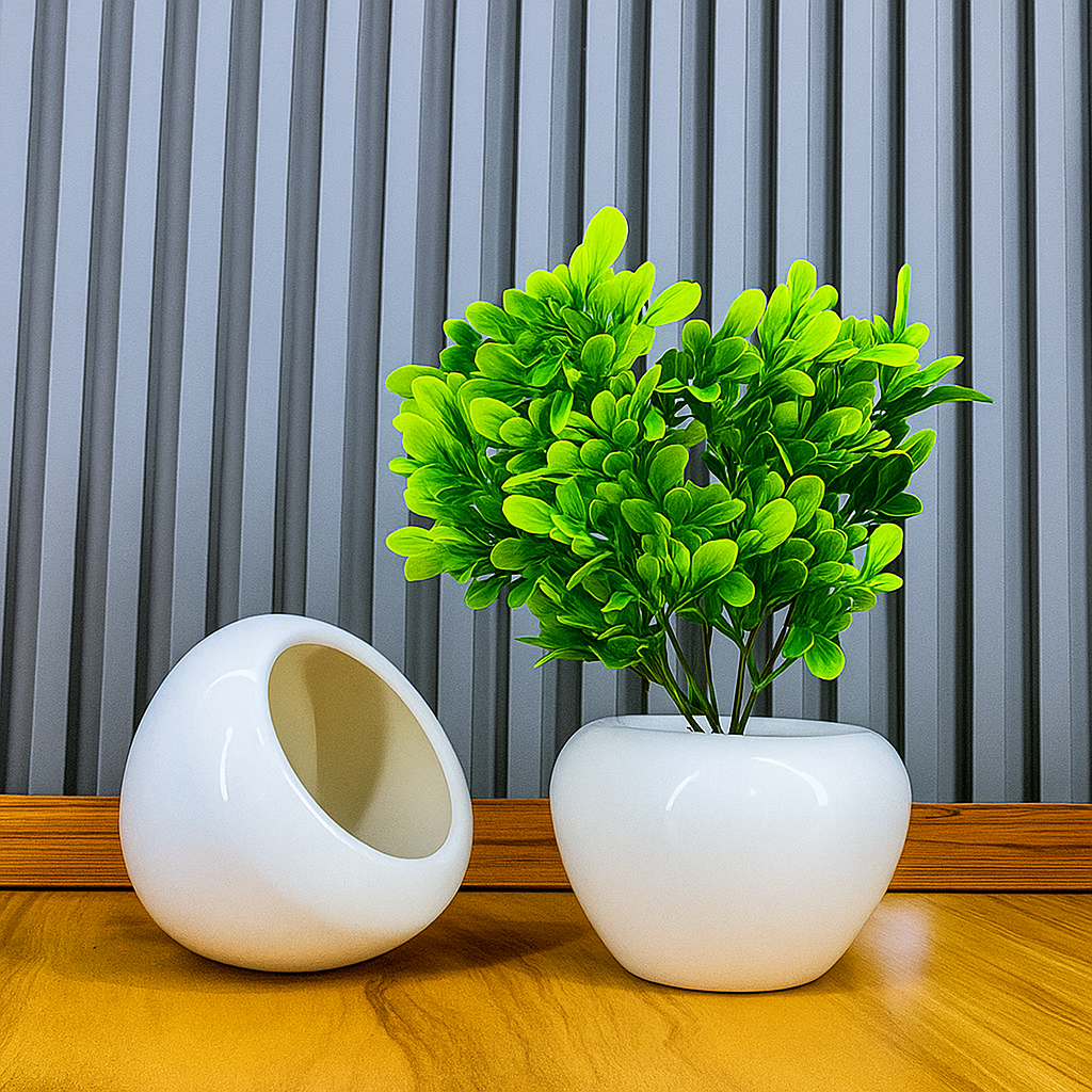 Ceramic Pot with Drainage Hole, Handmade Ceramic