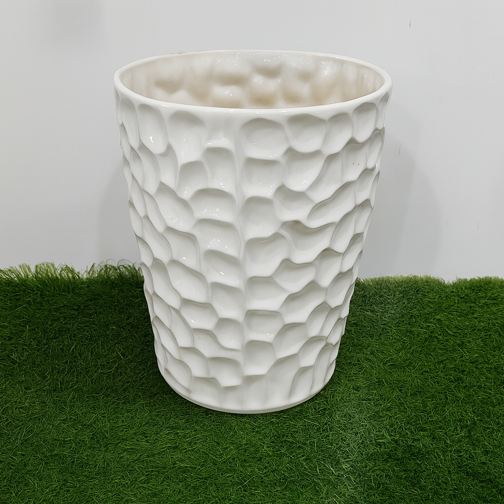 Round Design Outdoor Ceramic Planter