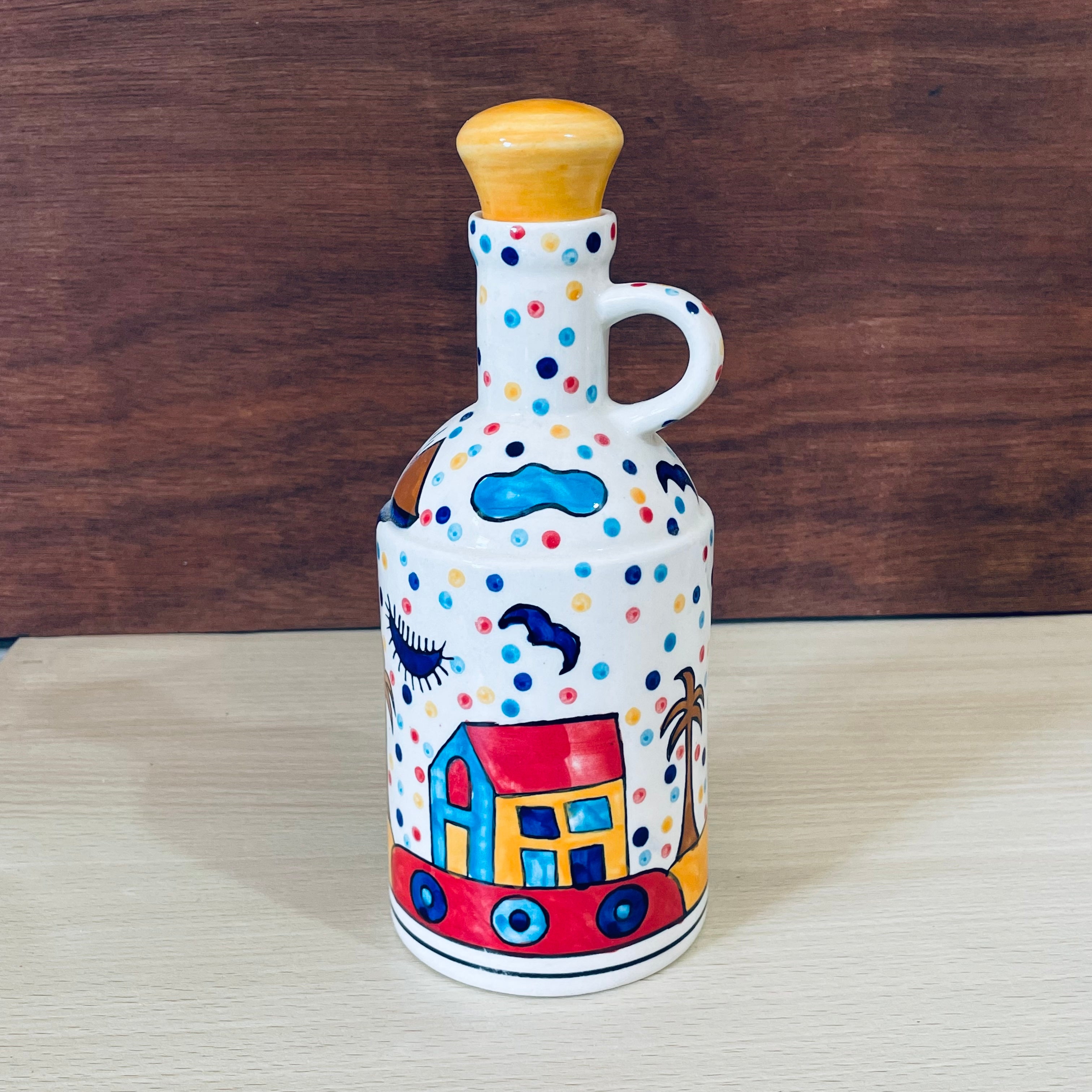 Multi-Colour Hand Painted Multi-Use Storage Oil