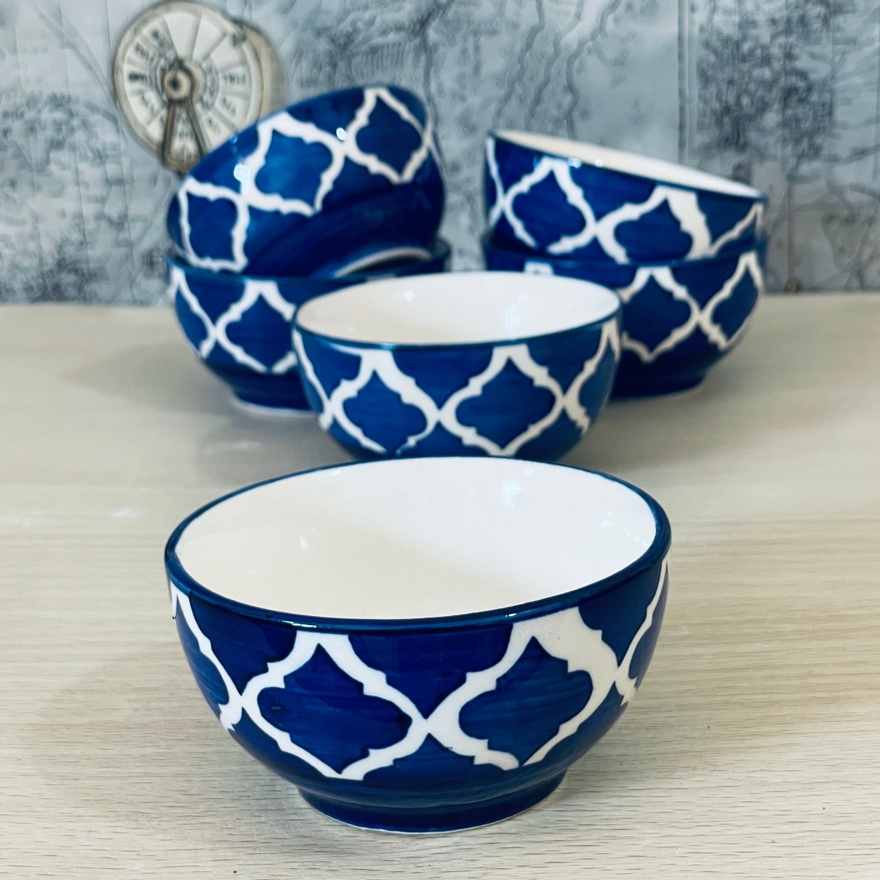 Ceramic Hand-Painted Umrao Glossy Bowl