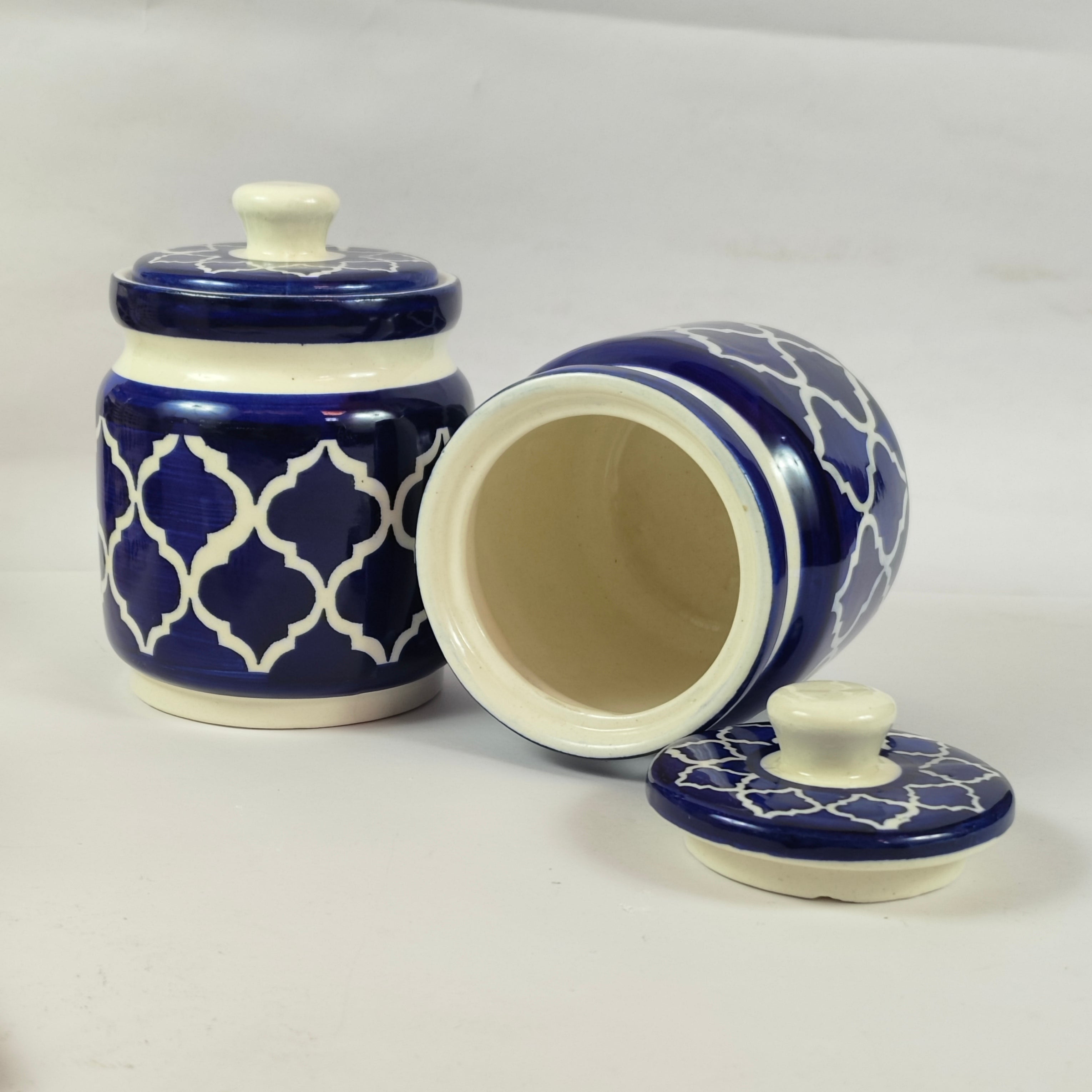 Ceramic Achar Jar set with Lid