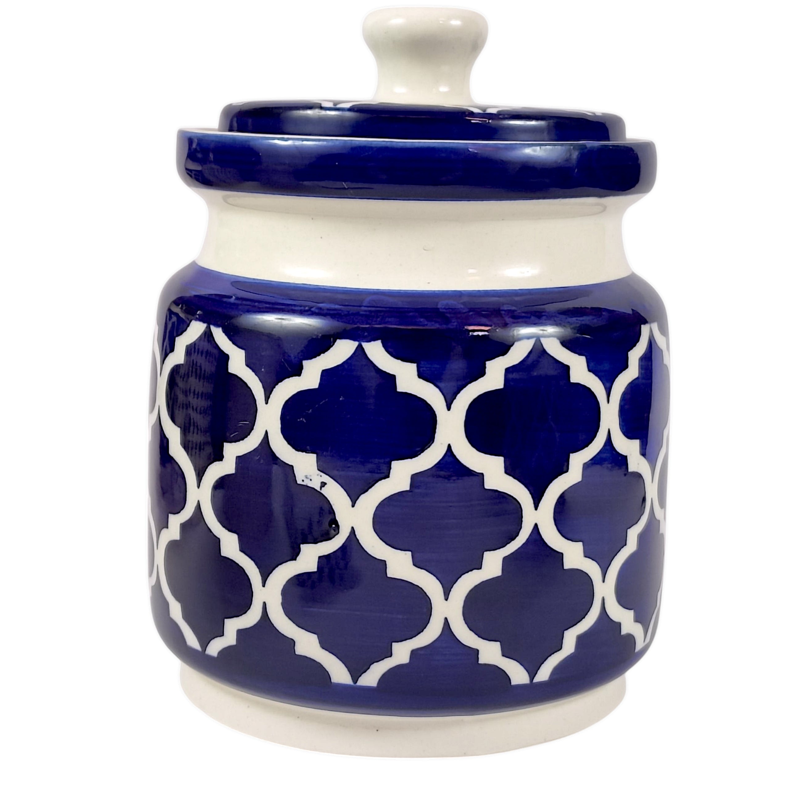 Ceramic Storage Jar with Wooden Lid – Durable Airtight Kitchen Container