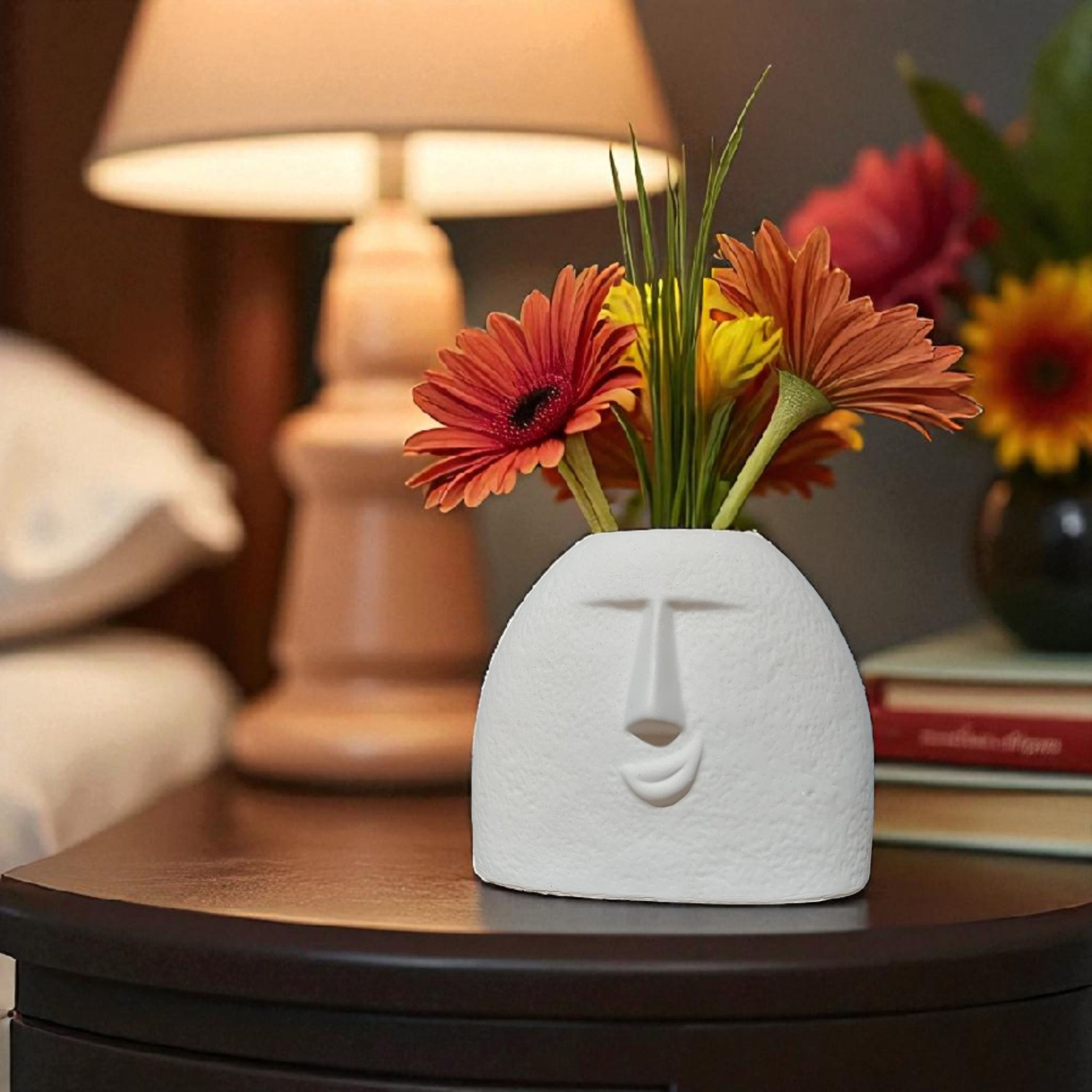 Elegant Ceramic Flower Vase for Artificial Flowers – Stylish Home & Office Décor Centerpiece