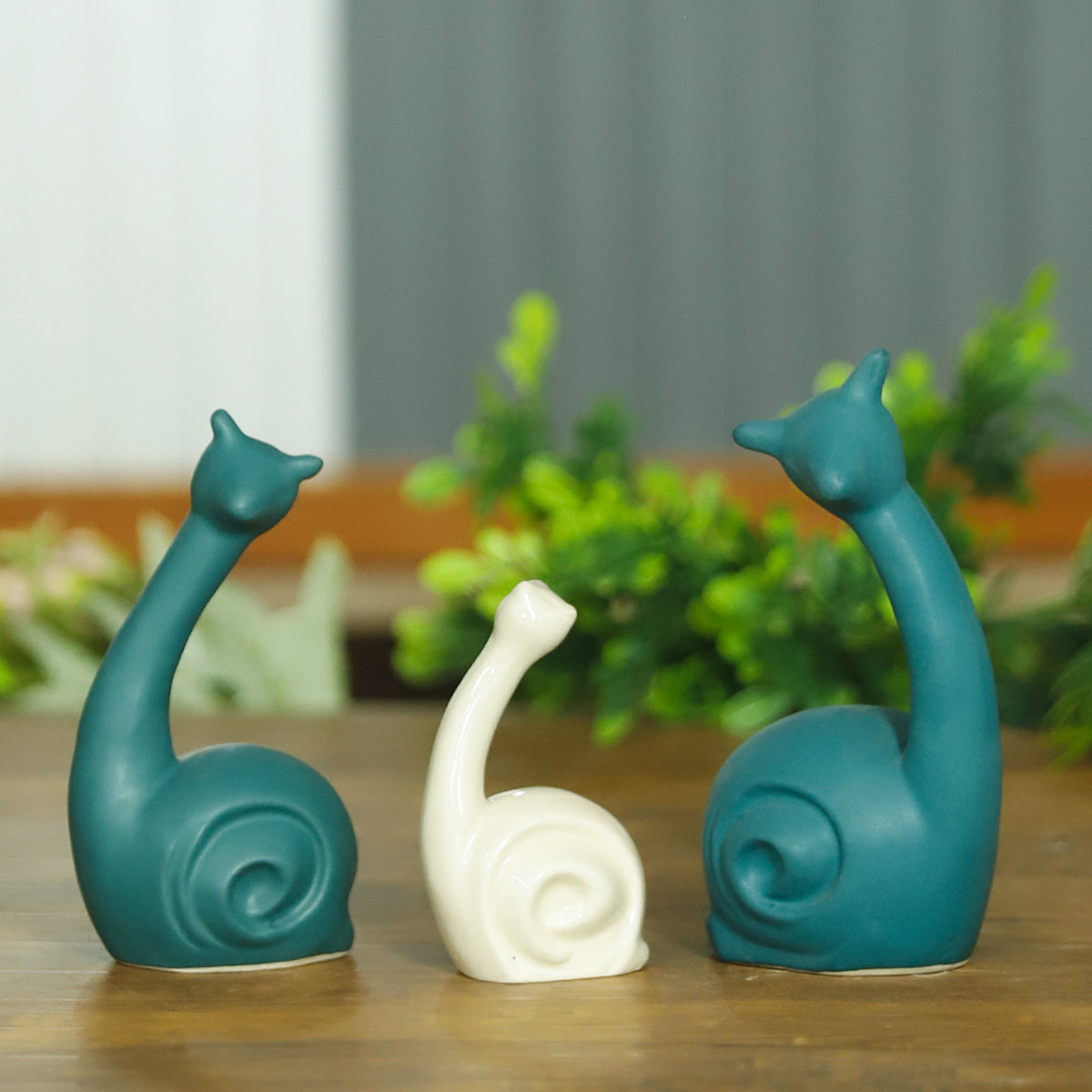 Animals Statue Ceramic Crafts Tabletop